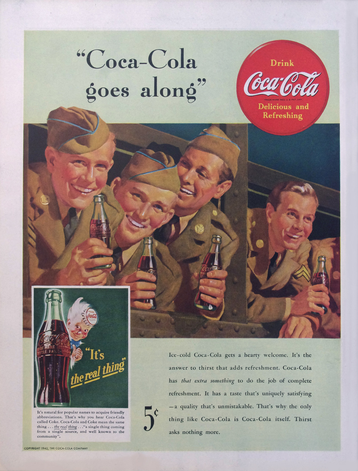 Coca-Cola Advertisements in World War II – Vintage Magazine Shoppe